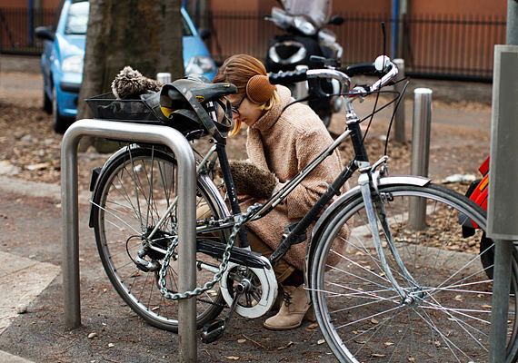 Téli sikk, biciklizéshez.