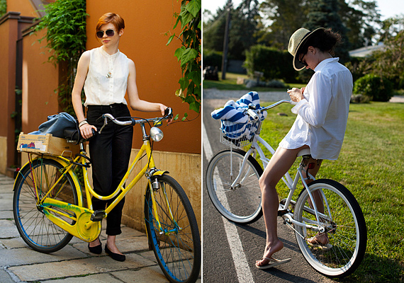 Milánóban és New Yorkban is a régimódi bringa dívik, amihez persze illik korhűen felöltözni.