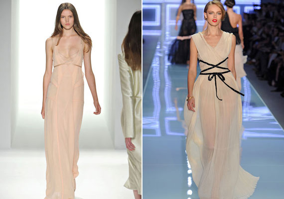 Suhanó anyagok: Calvin Klein és Dior. /Forrás: http://www.vogue.de/