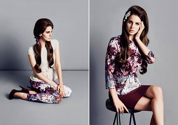 A H&M új kampányarca Lana del Ray, akihez egyébként is közel áll a tündéri retró stílus. /Forrás: fashiongonerogue.com//
