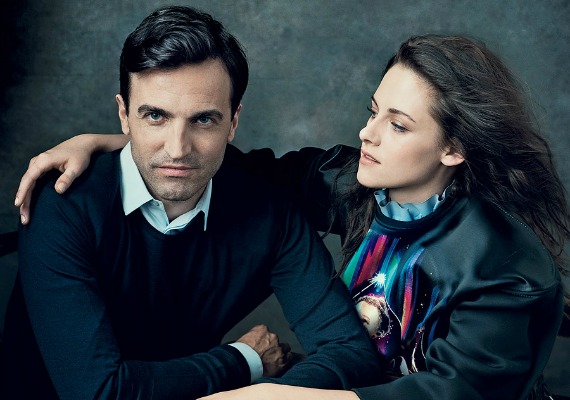 Nicolas Ghesquière és Kristen Stewart. /Forrás: Vogue/
