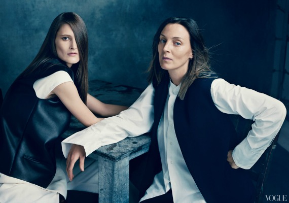 Marie Piovesan és Phoebe Philo - Celine. /Forrás: Vogue/