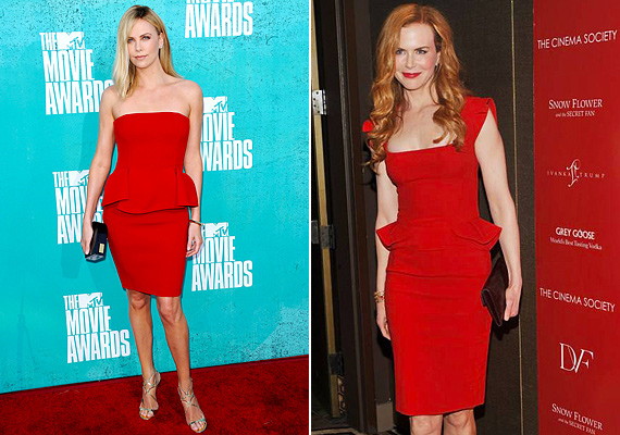 Charlize Theron és Nicole Kidman is a kis vörösre esküszik. A Lanvin hasonlókat dobott piacra idén.
