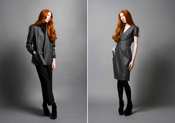 A szürke és a fekete elegáns hatást is kelthet együtt, mely nemcsak a fazonokon múlik. A szolid, vízfényű ruhadarabok modern hangulatot keltenek az öltözékben, illetve nőiesebbé formálják a stílusképet. /Forrás: http://www.bagaz.de/