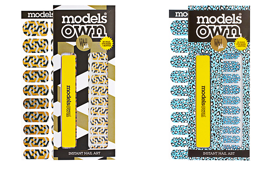 A Models Own mintás körömmatricái is elérhetőek webshopokban: a geometrikus és a leopárdmintás egyaránt divatos a téli szezonban. /Forrás: www.asos.com/