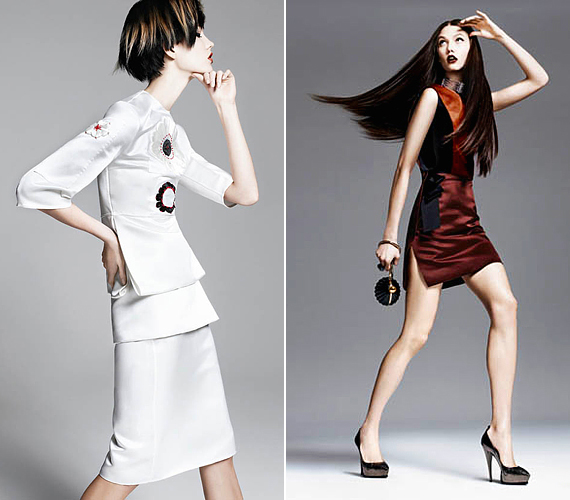 Japános sikk a Prada és a Lanvin elképzelésében. /Forrás: http://fashiongonerogue.com/