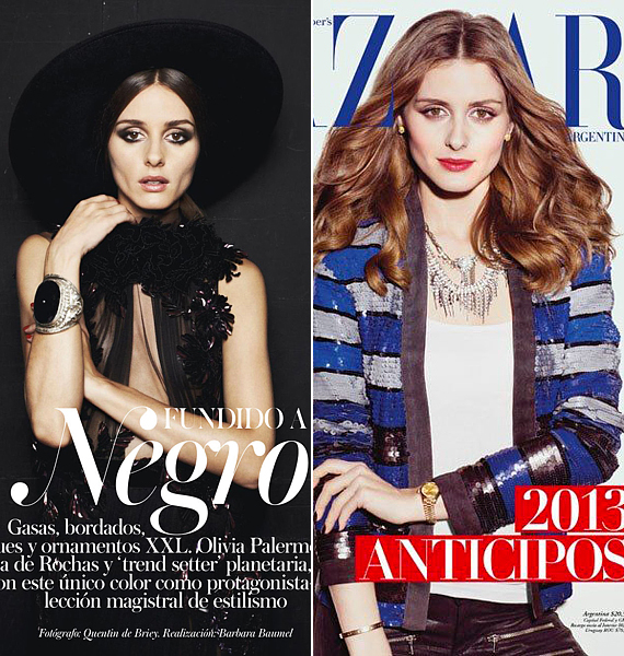 A spanyol Vogue és az argentin Harper's Bazaar címlapján is feltűnt idén. /Forrás: fabfashionfix.com; www.whosdatedwho.com/