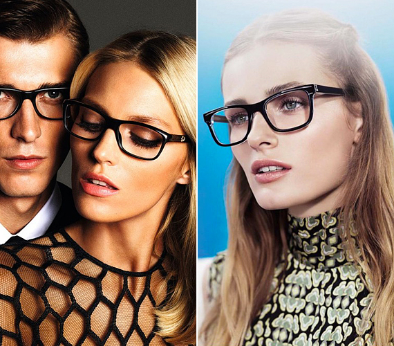 A Gucci és az Iceberg reklámjai szintén azt sugallják, hogy a fekete keretes Woody Allen-szemüvegek akár szexisek és elegánsak is lehetnek. /Forrás: thebestfashionblog.com/
