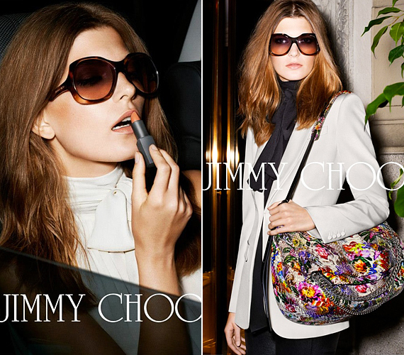 Jimmy Choo a hetvenes éveknek glamúr stílusának szentelt figyelmet, legalábbis nőies, elegáns napszemüvegei ezt sugallják. /Forrás: www.eyeweardaily.com/