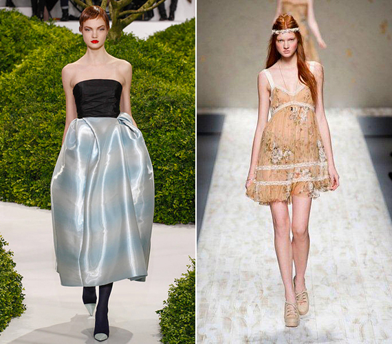 A tavaszi-nyári kollekciók bemutatóján igencsak gyakran feltűnt a kifutón: a Christian Dior couture kreációjában és a Blugirl romantikus ruhájában tényleg úgy festett, mint egy mesebeli tündér. /Forrás: www.style.com; www.fashionising.com/