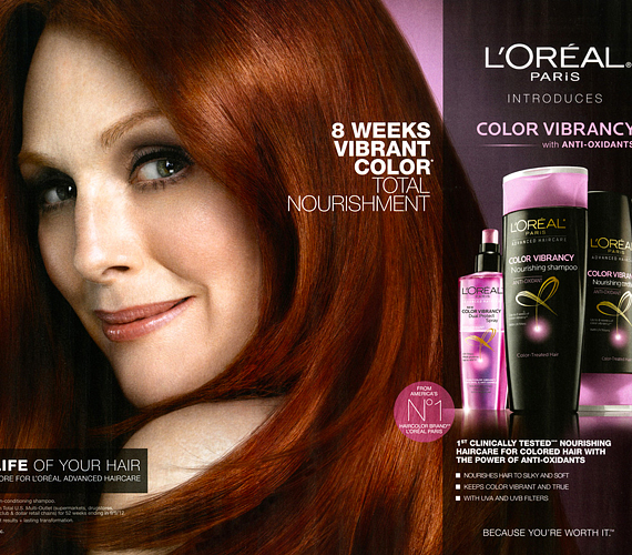 Idén a L'oreal kampányában is szerepel, a gyönyörű haja miatt kérték fel a fotózásra. /Forrás: news.cision.com/