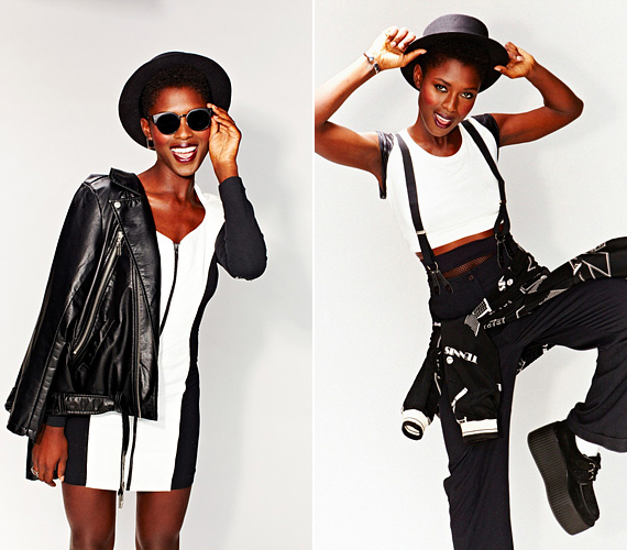 Fekete-fehér trend a korai kilencvenes évekből. /Forrás: http://fashiongonerogue.com/
