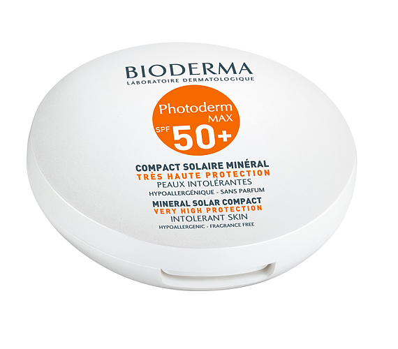 A Bioderma napvédő kompakt púderét sokan dicsérik. Szépen összeolvad a bőr színével és textúrájával, matt hatást biztosít, és nem okoz pattanásokat. Nyárra ideális. /Forrás: a5farmacia.blogspot.hu/