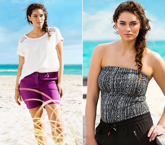 Nemcsak fürdőruhákat, hanem nyári strandszereléseket is reklámoz a H&M-nek. /Forrás: http://www.buzzfeed.com/