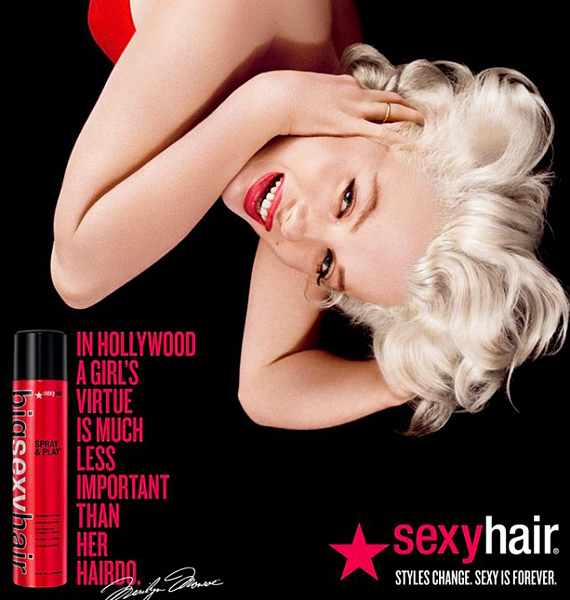 - Hollywoodban egy lány erénye kevésbé fontos, mint a frizurája - jelentette ki egykor a színésznő. Felejthetetlen mosolya és szexisen kócos loknijai mellett ez a mondata is ütős hatással bír a Sexy Hair reklámplakátján. /Forrás: http://www.fashiongonerogue.com/