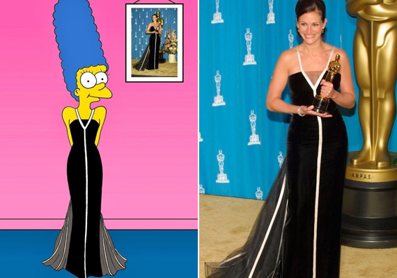 Julia Roberts egyszerű Valentino ruhája úgy vonult be a történelembe, mint a legszebb Oscar-djías ruhák egyike. /Forrás: alexsandropalombo.com/