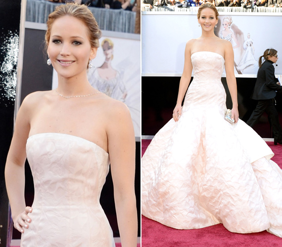 Jennifer Lawrence Dior-estélyije az Oscar-gálán mindenkit elbűvölt, még annak ellenére is, hogy a színésznő megbotlott benne.
