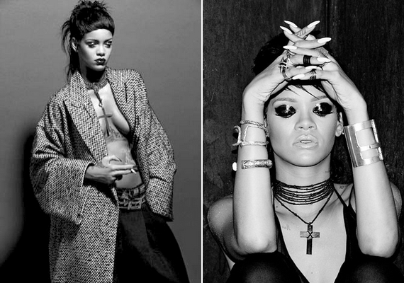 Rihanna mostanában alternatív stílus felé vette az irányt: előjött a sötét oldala, és rajong a fekete-fehér dolgokért.