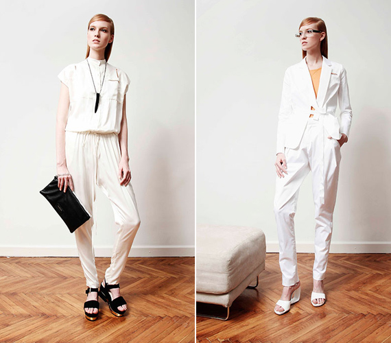 A fehér outfit alkalmivá teszi a megjelenést. /Forrás: konsanszky.hu/