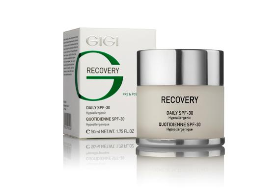 A Gigi Recovery Daily névre hallgató készítménye hipoallergén, parabén- és illatanyagmentes, ráadásul 30-as fényvédő faktorral is rendelkezik.