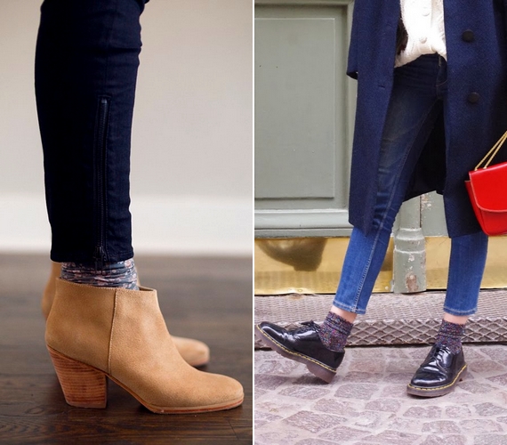 Ha bokanadrágot viselsz, ne vegyél fel olyan zoknit, ami kivillan a cipő és a nadrág között - kicsit idétlenül hat.