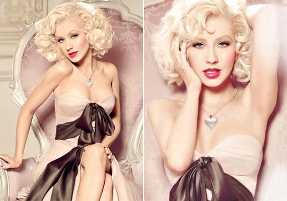 Christina Aguilera a jojó-effektussal küzd, de azért nem ennyire: <a href="https://www.retikul.hu/pluszminusz/christina_aguilera_photoshop_botrany_parfum" target="_blank" title="Christina Aguilera nem vállalja nőies formáit"><b>korábbi fotóin</b></a> erősen érezhető az utómunka íze.