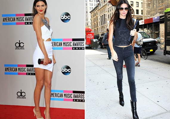 Kendall Jenner előszeretettel visel olyan ruhákat, melyek kiemelik hosszú, kecses lábait. Ha alacsony vagy, különösen érdemes rá odafigyelni, mert lábnyújtó outfitjeit leutánozva te is megnyújthatod az alakodat.