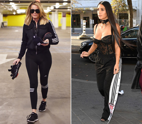 Persze Kardashianék sem maradhattak ki: már Khloe és Kim ruhatárában is megtalálható a szabadidőruha.
