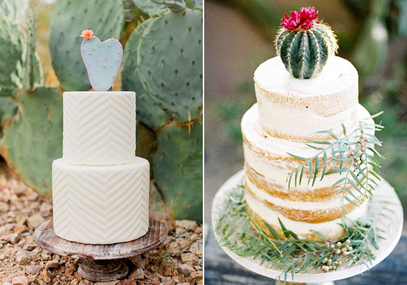 A kaktuszos esküvői torta a legújabb trendek közé tartozik.